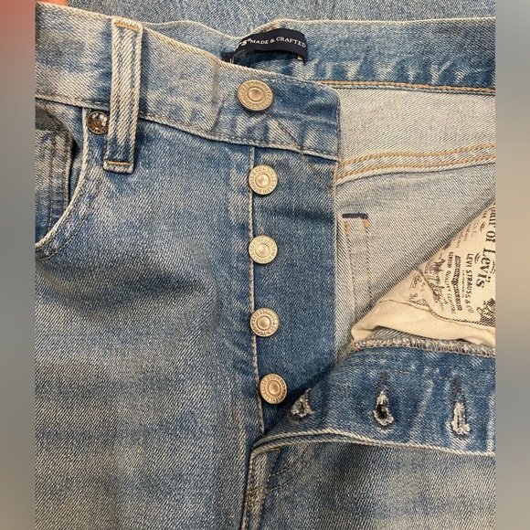 LEVIS MADE & CRAFTED 501® ORIGINAL FIT WOMEN'S JEANS SELVEDGE size 27/30 - Picture 4 of 12